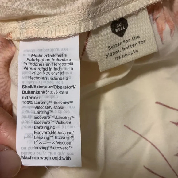 MADEWELL NWOT Dutch Dandelions Sash Tie Wrap Top in Twiggy Parchment - Picture 6 of 8